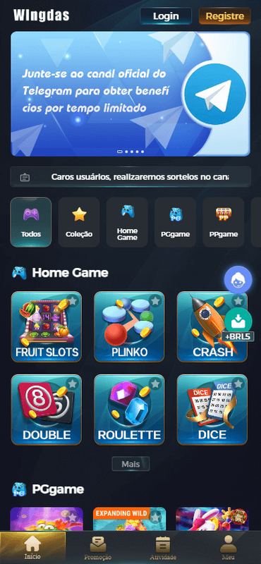 Interface da Nova Plataforma WINGDAS6